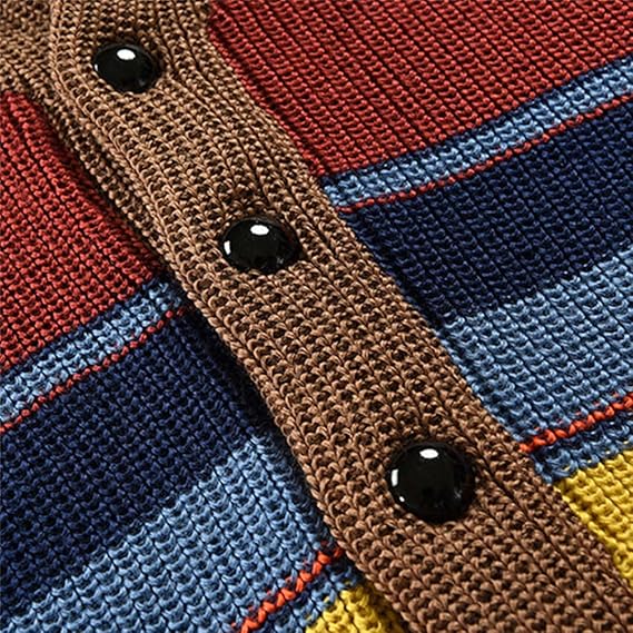 Heren Warme Winter Strickjacke | Lang, Grofgebreid