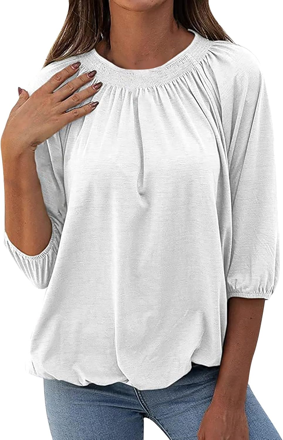 Dames Zomer Top | Langarm, Losvallend