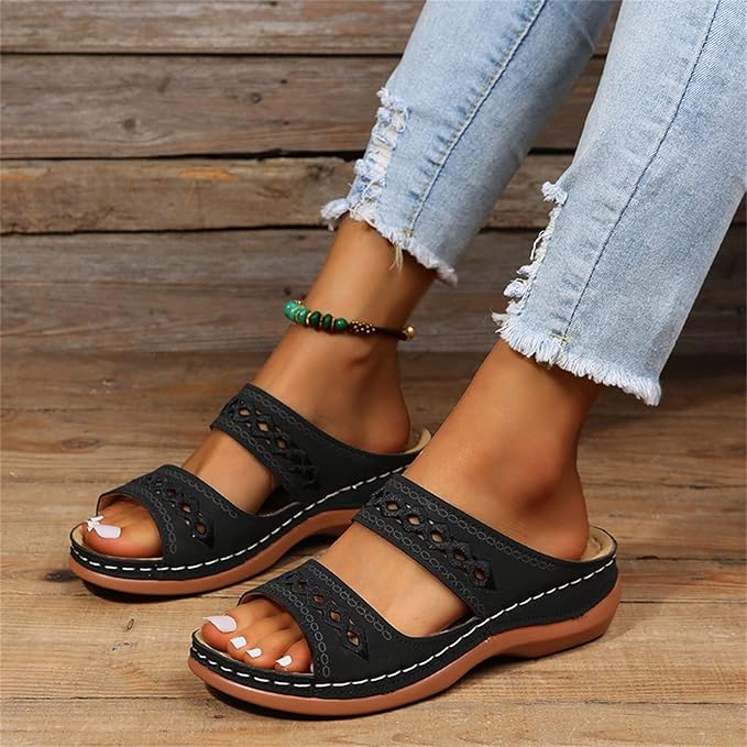 Dames Comfortabele Sandalen | Dubbele Bandjes