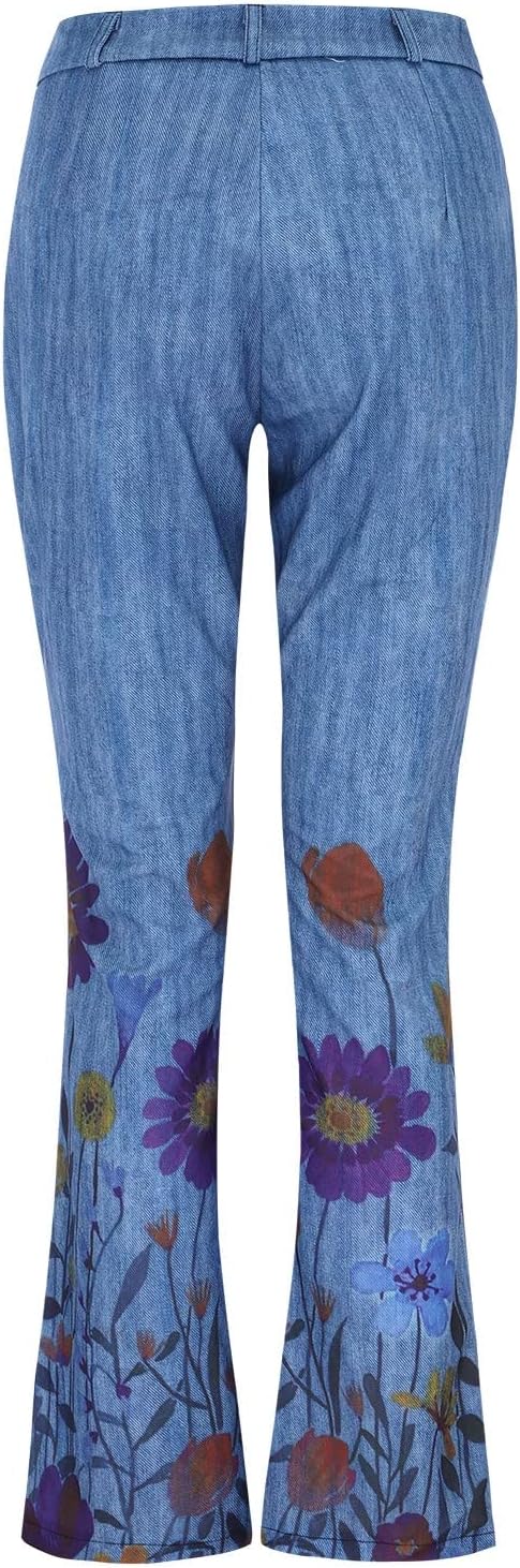 Dames Zomer Jeans | Lang, Gebloemd