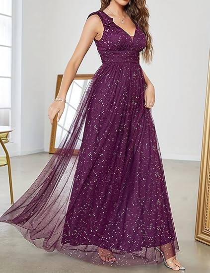 Dames Glitzer Gala Avondjurk | Maxi