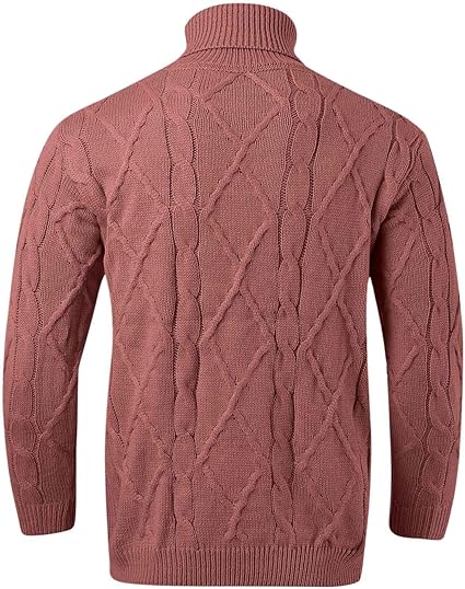 Heren Grofgebreide Pullover | Warme Rollkraagstijl