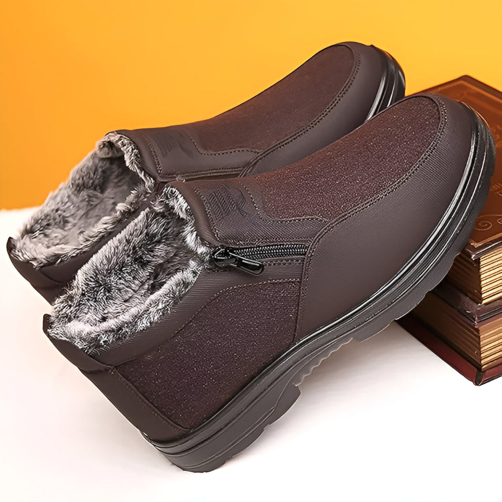 Heren Warme Gevoerde Winterlaarzen – Comfortabel Instappers