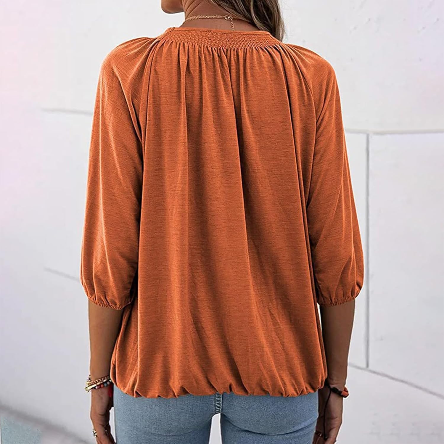 Dames Zomer Top | Langarm, Losvallend
