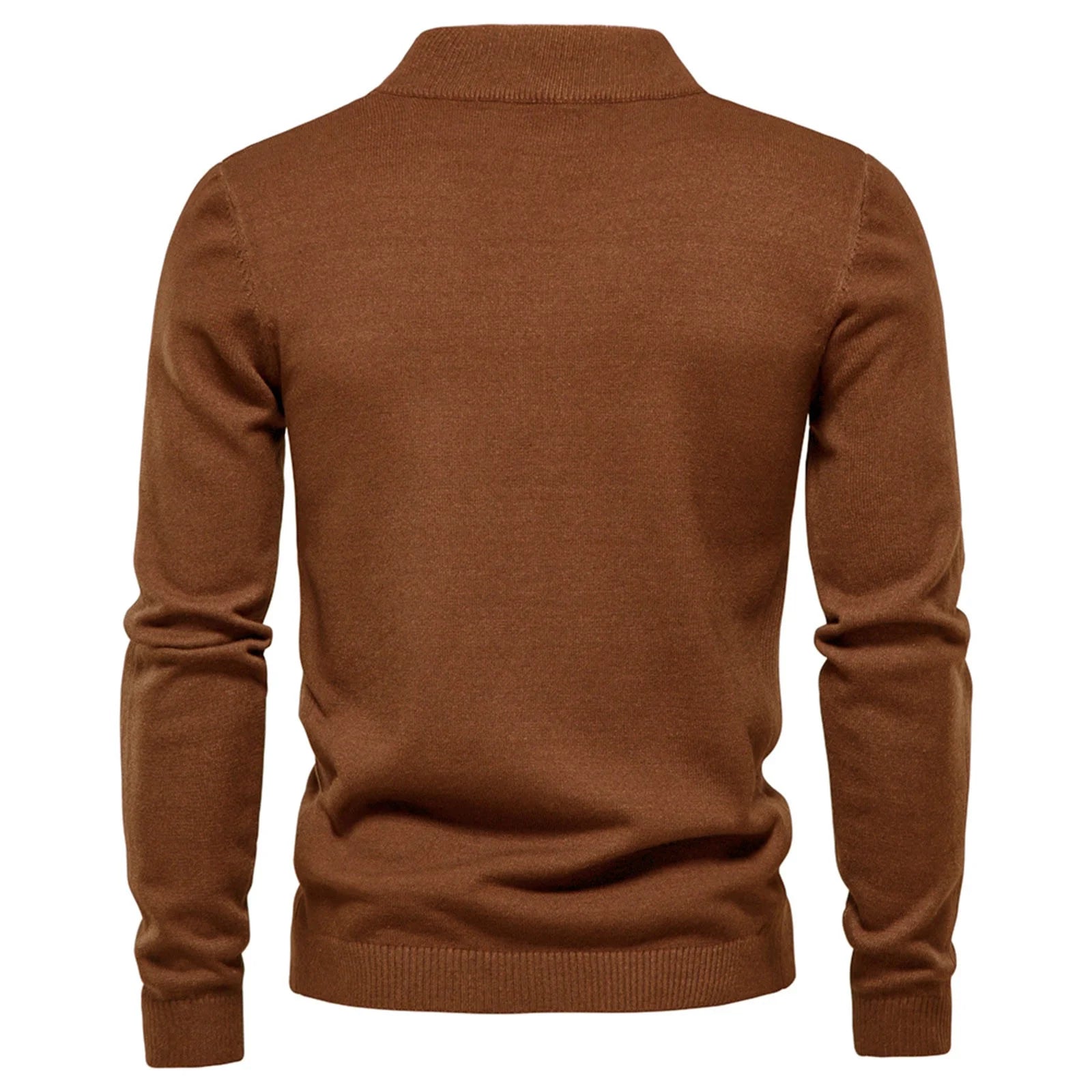 Heren Fijngebreide Pullover | Elegante Korte Kraagstijl