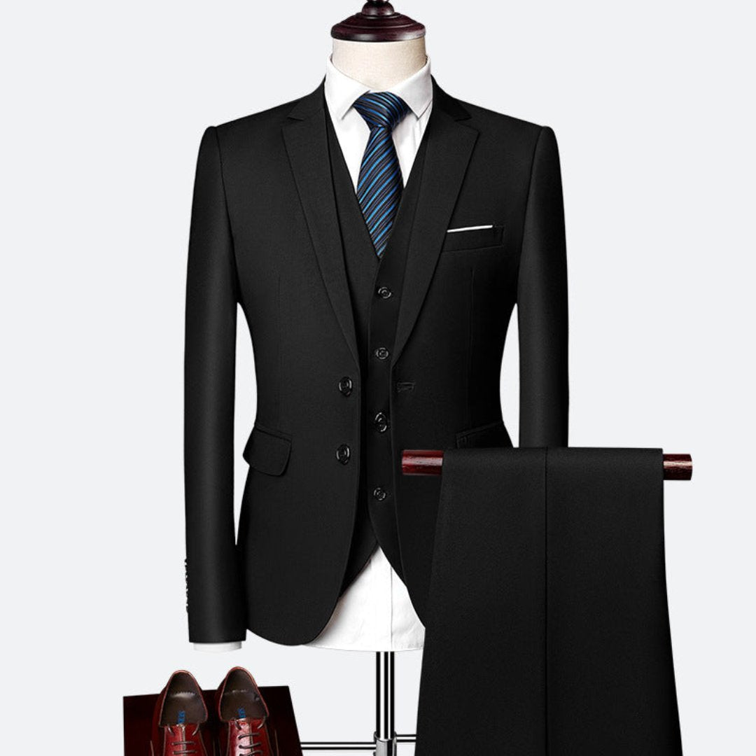 Heren Elegant Driedelig Pak | Gilet, Slim Fit
