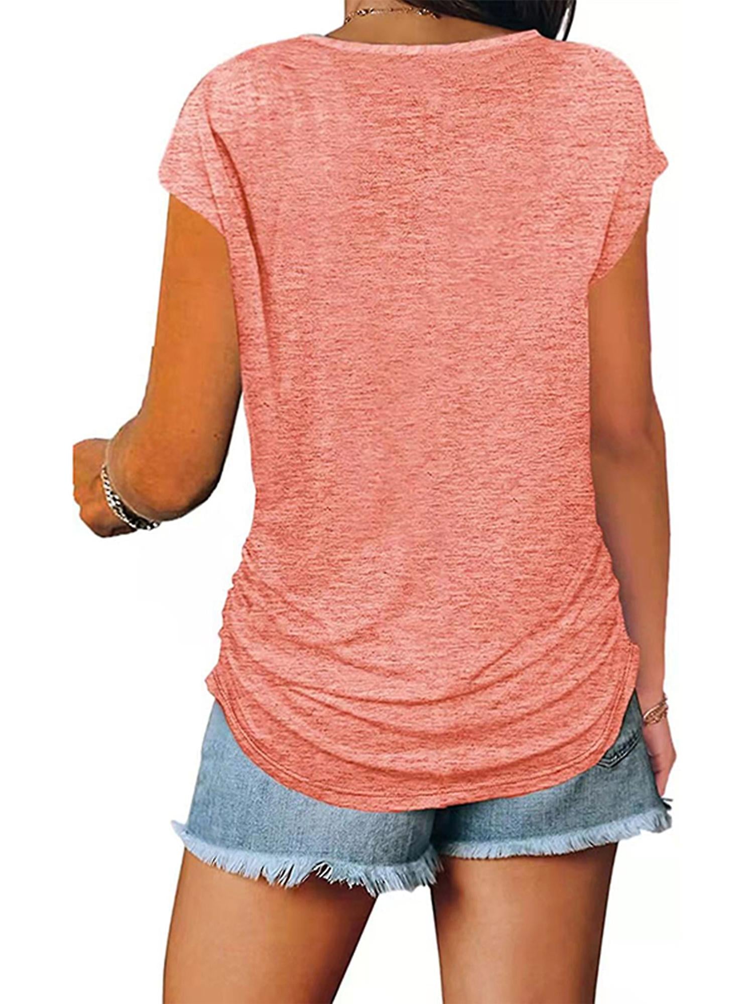 Dames Zomer T-shirt | Kort, Ritsdetail