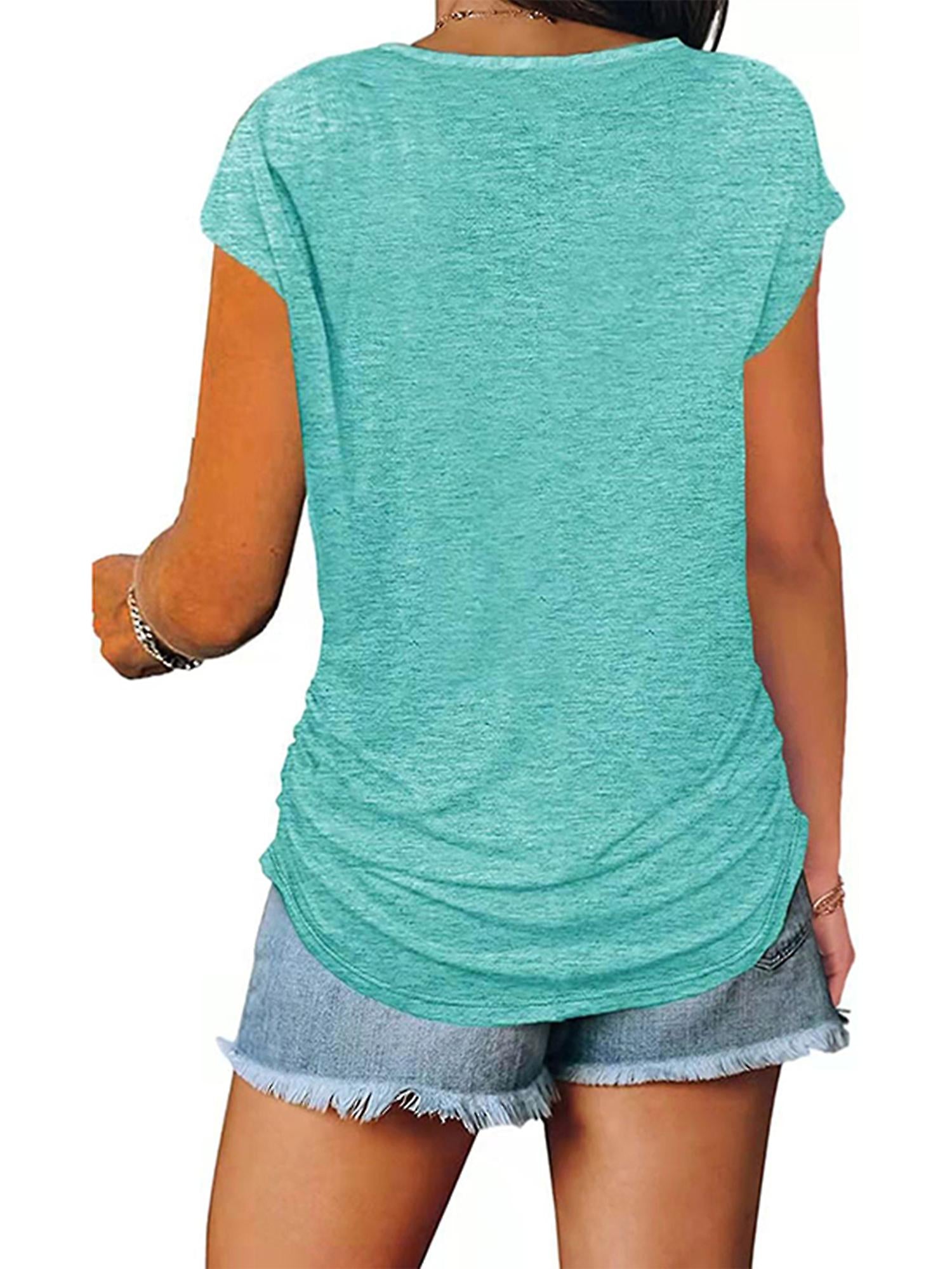 Dames Zomer T-shirt | Kort, Ritsdetail
