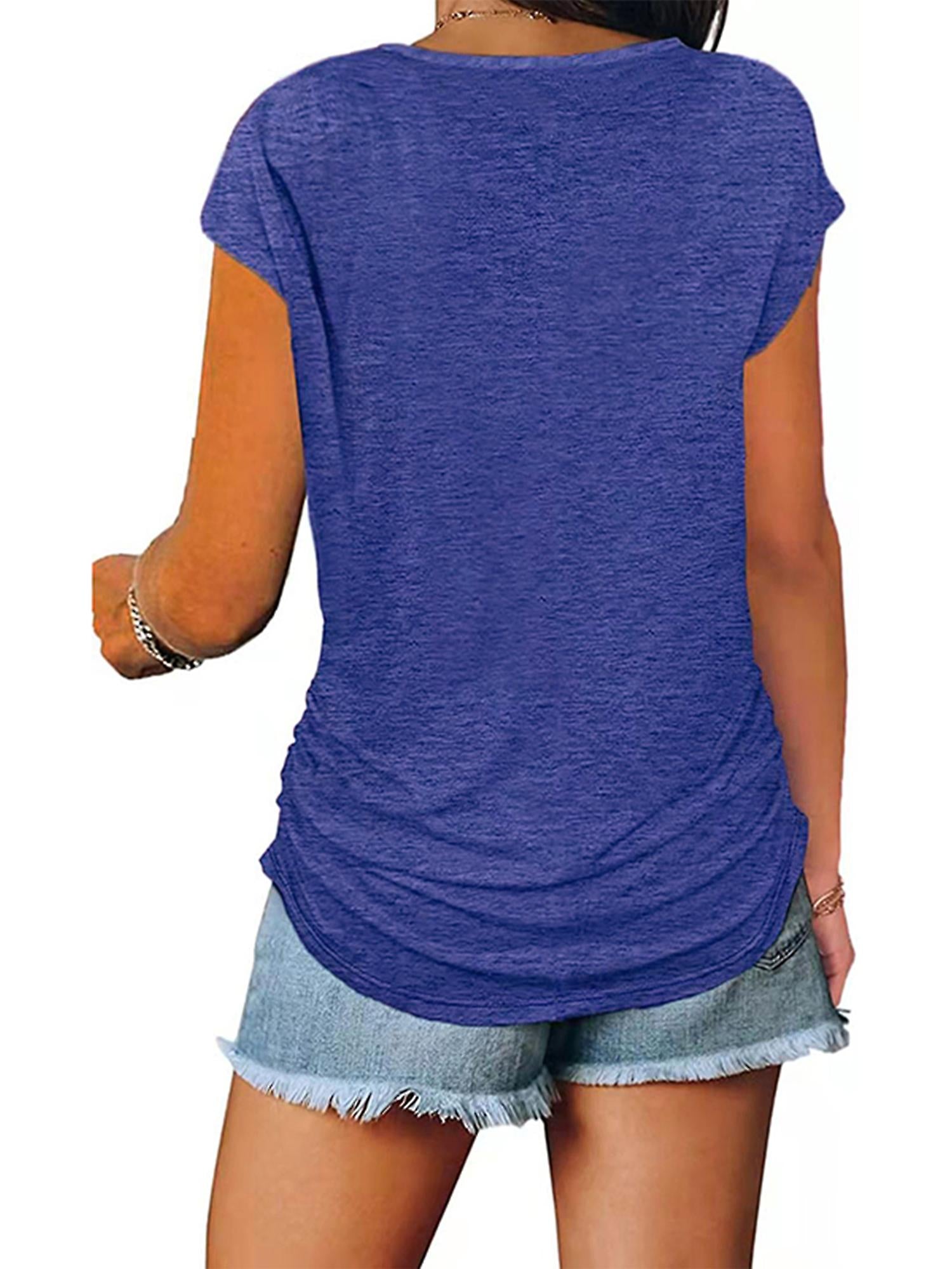 Dames Zomer T-shirt | Kort, Ritsdetail