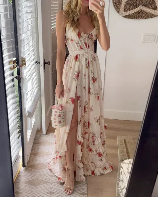 Anna | Dames elegante strandjurk | Maxi