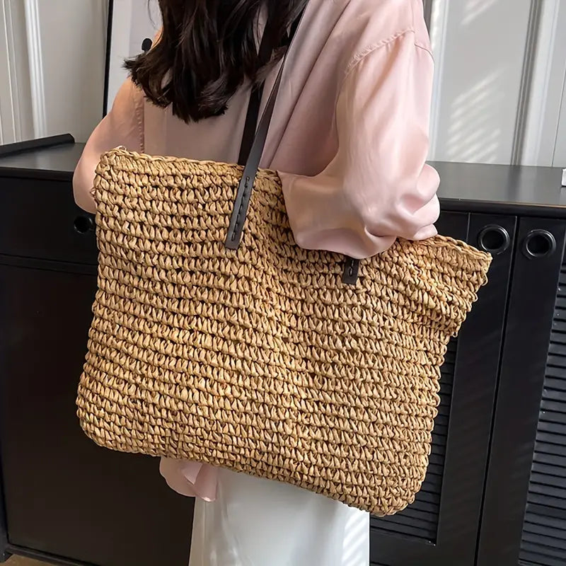 Dames Zomer Shopper | Gevlochten, Groot Formaat