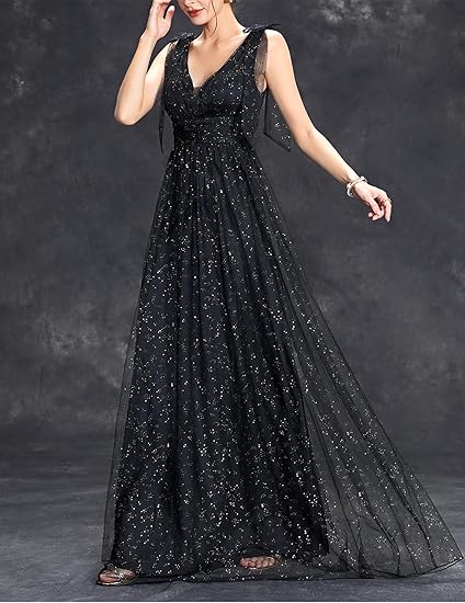 Dames Glitzer Gala Avondjurk | Maxi