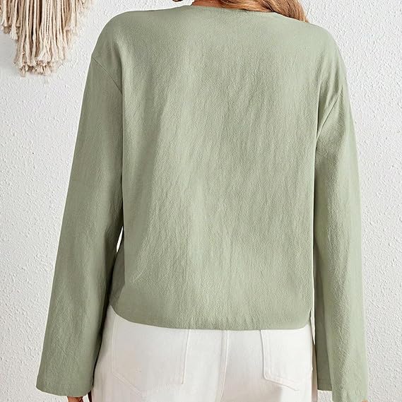 Dames Zomer Top | Langarm, Luchtig