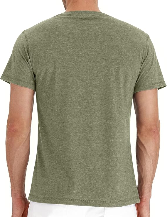 Heren Stehkragen T-shirt | Kort Model