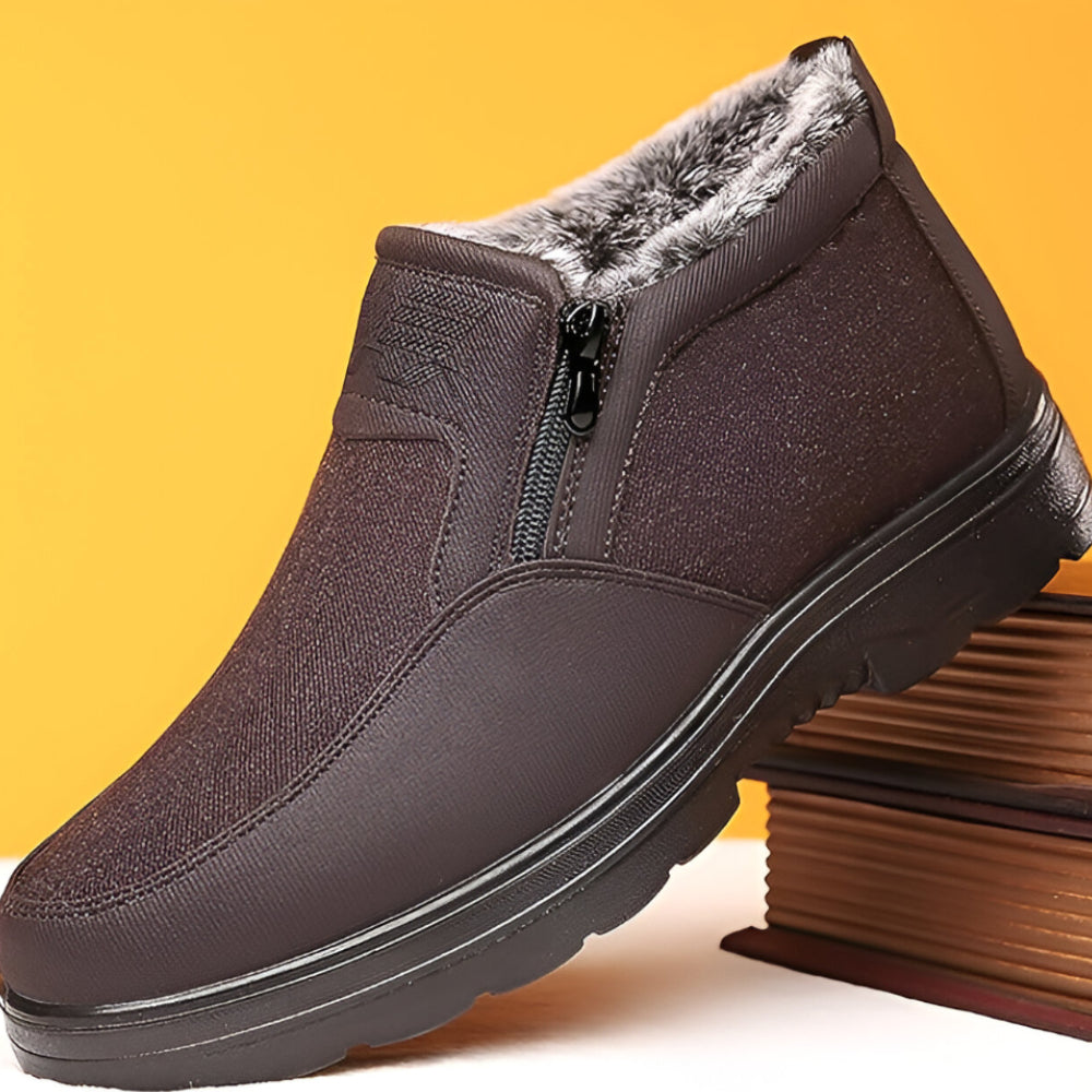 Heren Warme Gevoerde Winterlaarzen – Comfortabel Instappers