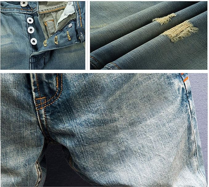 Heren Jeans Broek | Versleten Effect