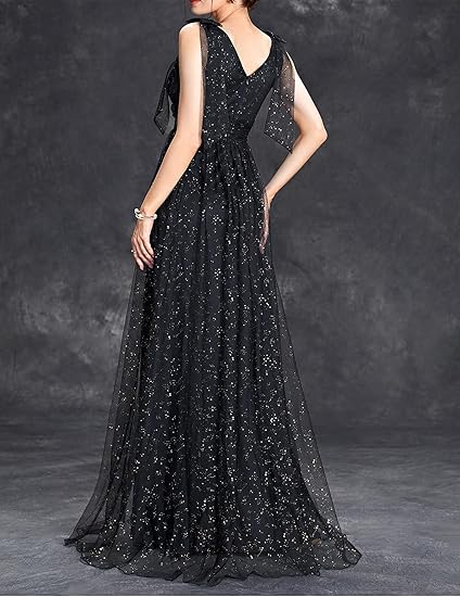 Dames Glitzer Gala Avondjurk | Maxi