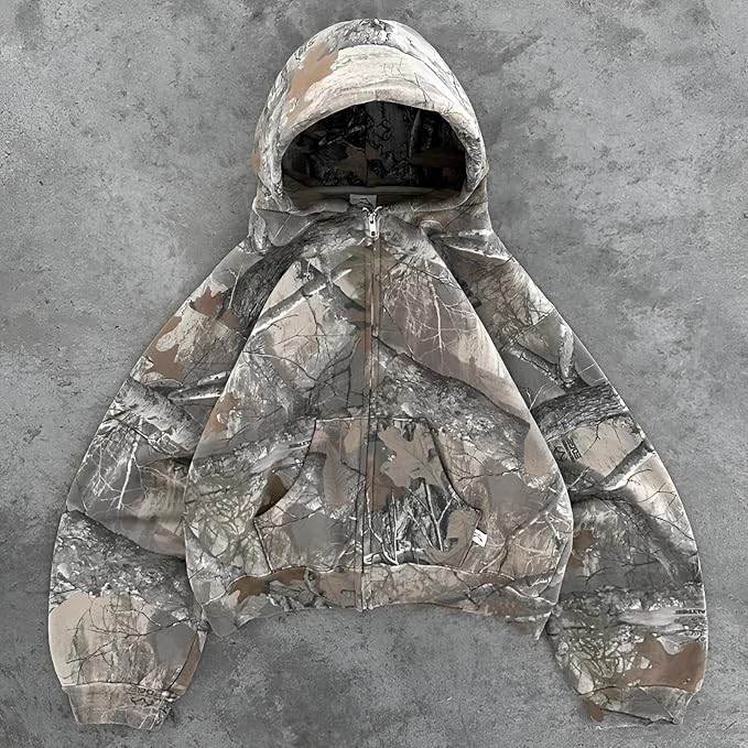Unisex comfortabele camouflage hoodie | Lichtgewicht, ademend