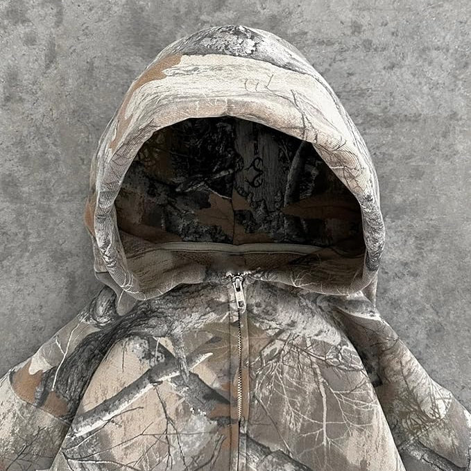 Unisex comfortabele camouflage hoodie | Lichtgewicht, ademend