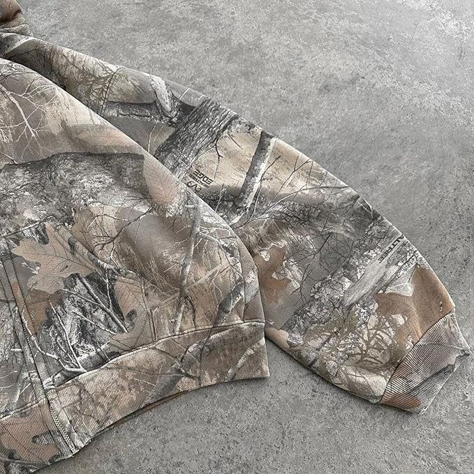 Unisex comfortabele camouflage hoodie | Lichtgewicht, ademend