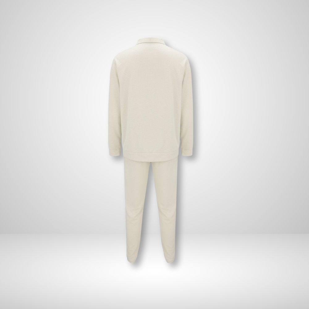 Heren comfortabele linnen tweedelige set | Lichtgewicht, ademend