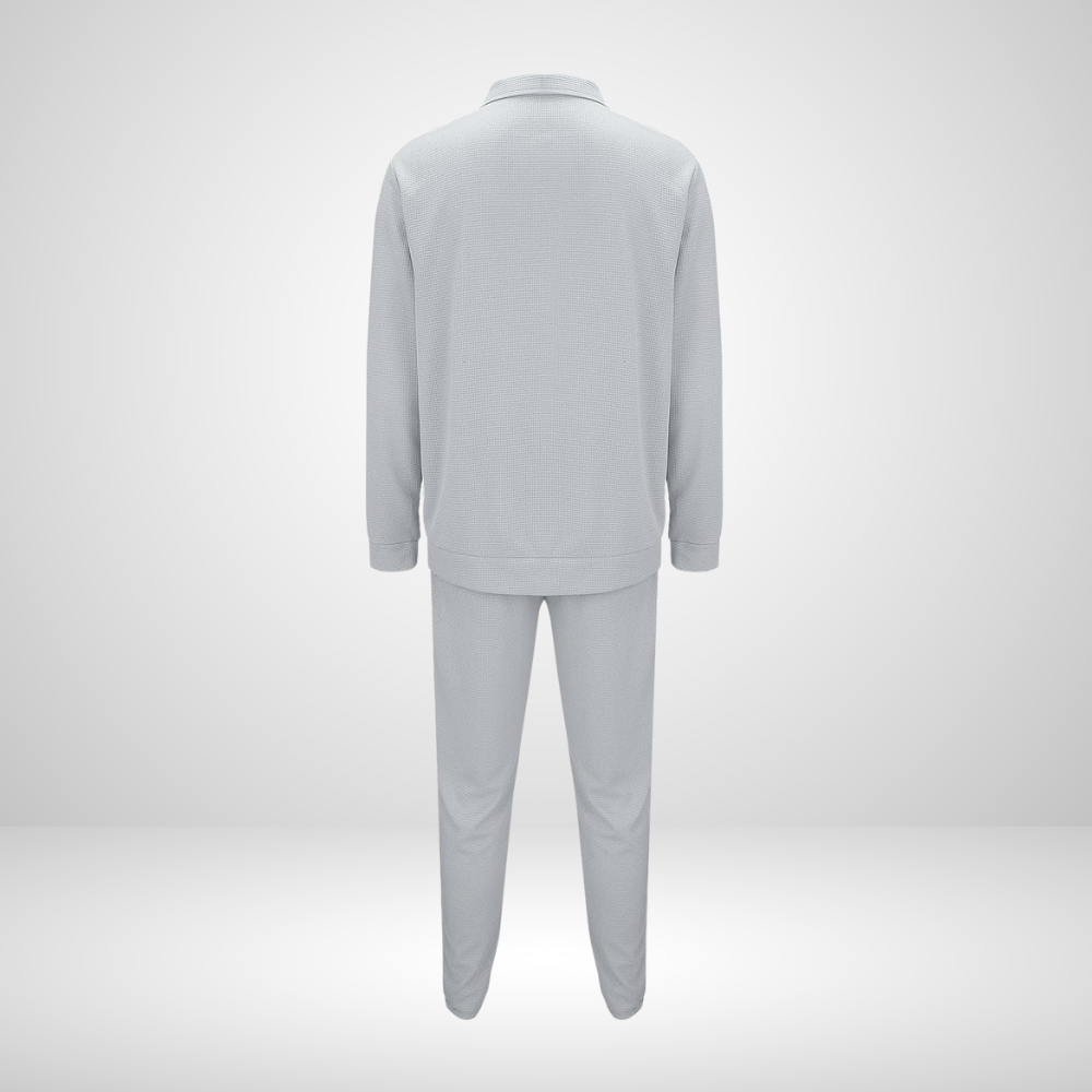 Heren comfortabele linnen tweedelige set | Lichtgewicht, ademend