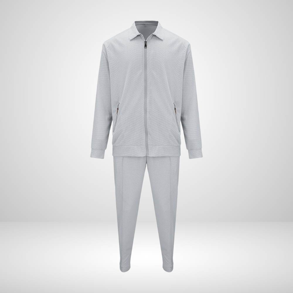 Heren comfortabele linnen tweedelige set | Lichtgewicht, ademend