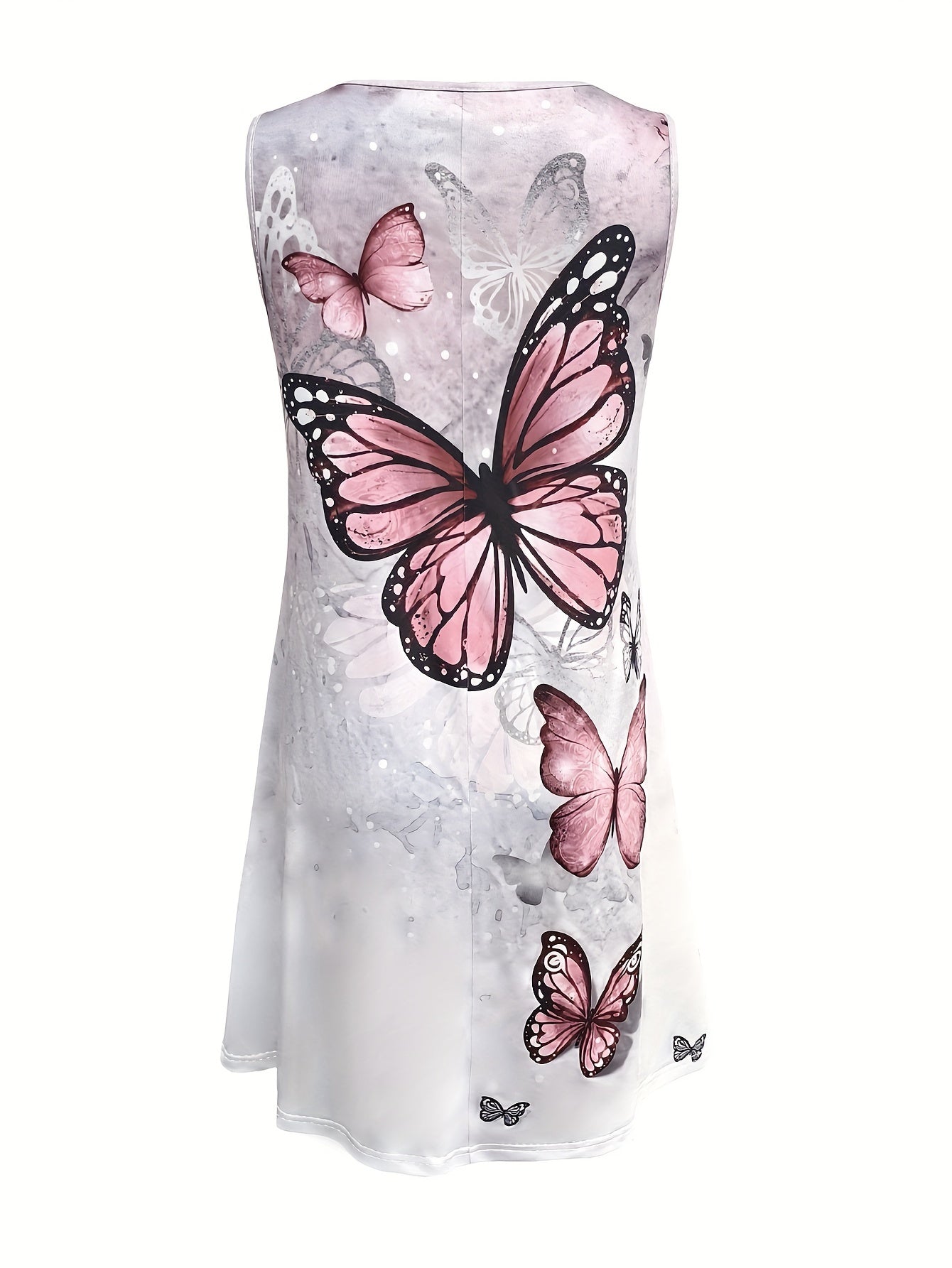 Dames Luchtige Vlinderprint Zomerjurk | Mini