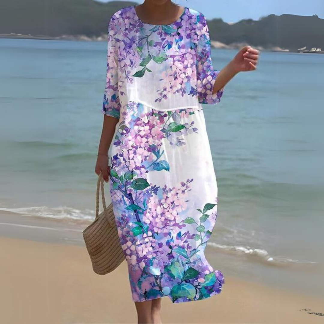 Dames Luchtige elegante zomerjurk | Midi