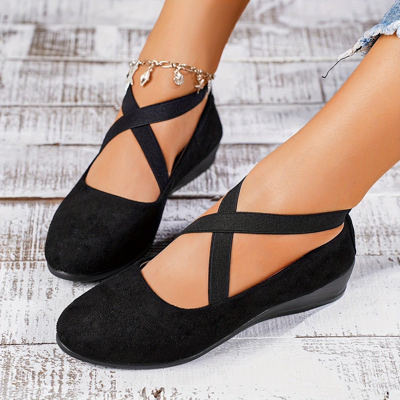 Dames Elegante Ballerina's | Kruisbanden