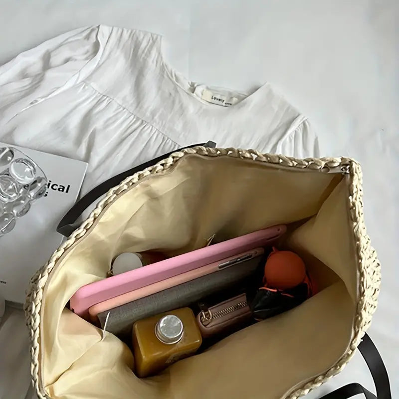 Dames Zomer Shopper | Gevlochten, Groot Formaat