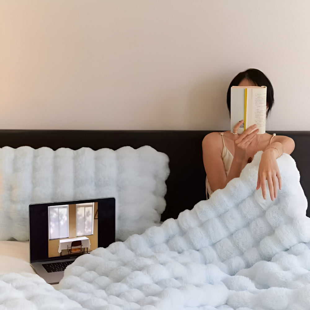 Fleece Deken Dubbelzijdig Pluche Warm Zacht Plaid Bank Bed Winter