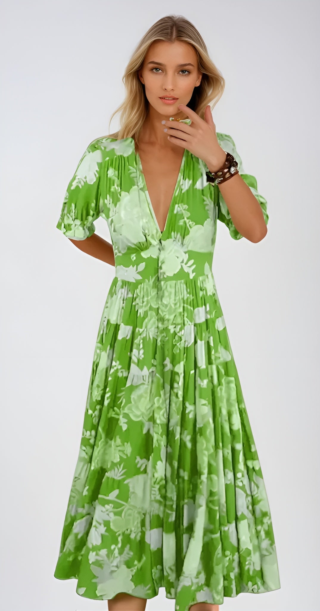 Isabella | Abito Estivo Elegante con Fiori per Donne | Maxi