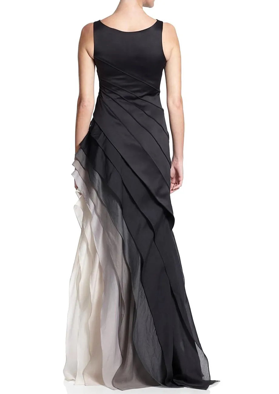 Dames Elegante avondjurk met ombre effect | Maxi
