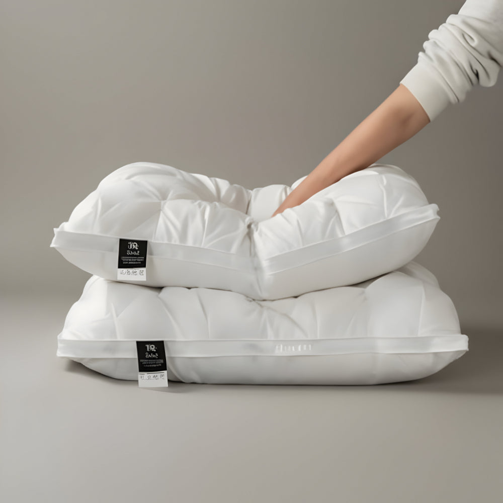 Ganzendonzen Kussen Ademend voor Nekondersteuning en Comfort