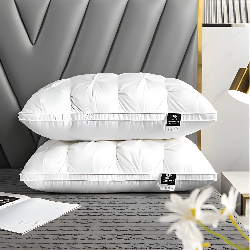 Ganzendonzen Kussen Ademend voor Nekondersteuning en Comfort