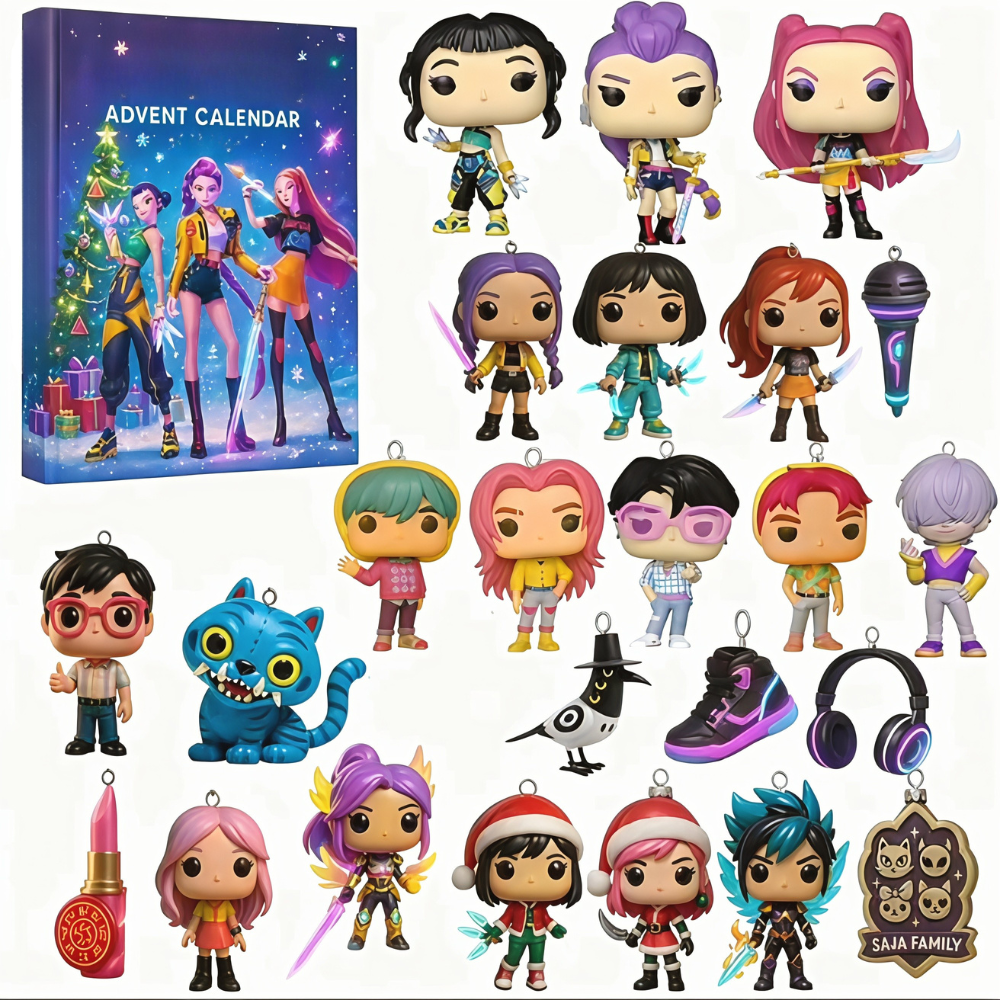 Adventskalender K-Pop Anime 24-Dagen Verrassingen Mini Figuren 3