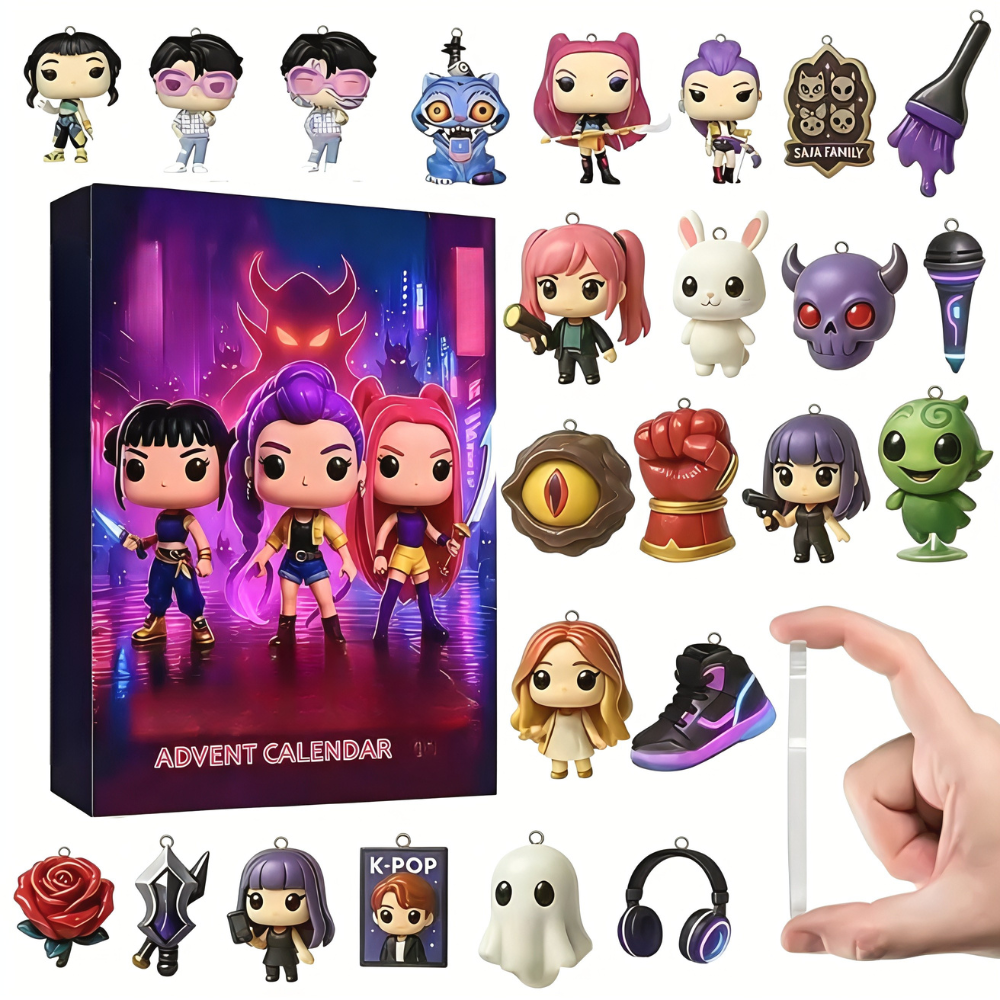 Adventskalender K-Pop Anime 24-Dagen Verrassingen Mini Figuren 5