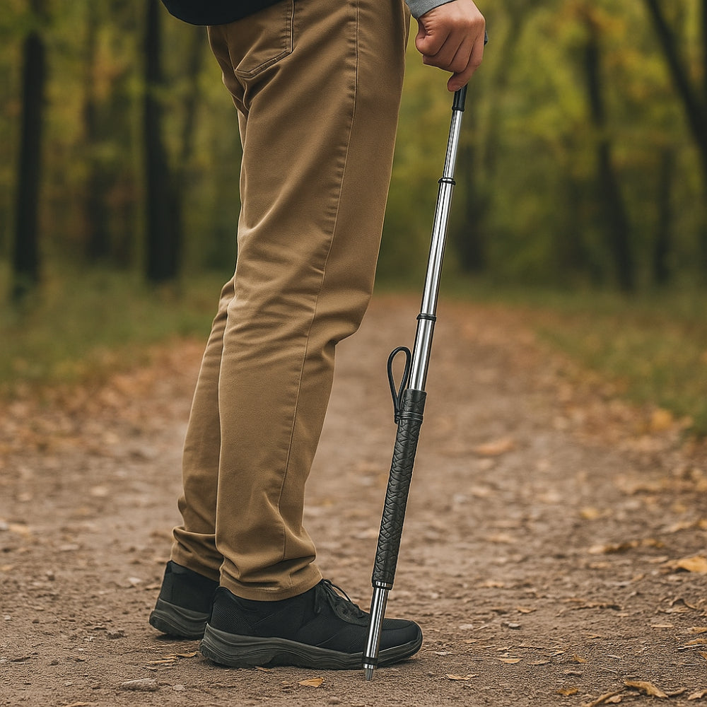 Aluminium Wandelstok Verstelbaar Lichtgewicht voor Buitenwandelen