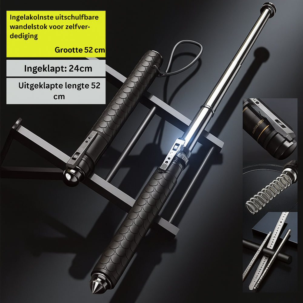 Aluminium Wandelstok Verstelbaar Lichtgewicht voor Buitenwandelen