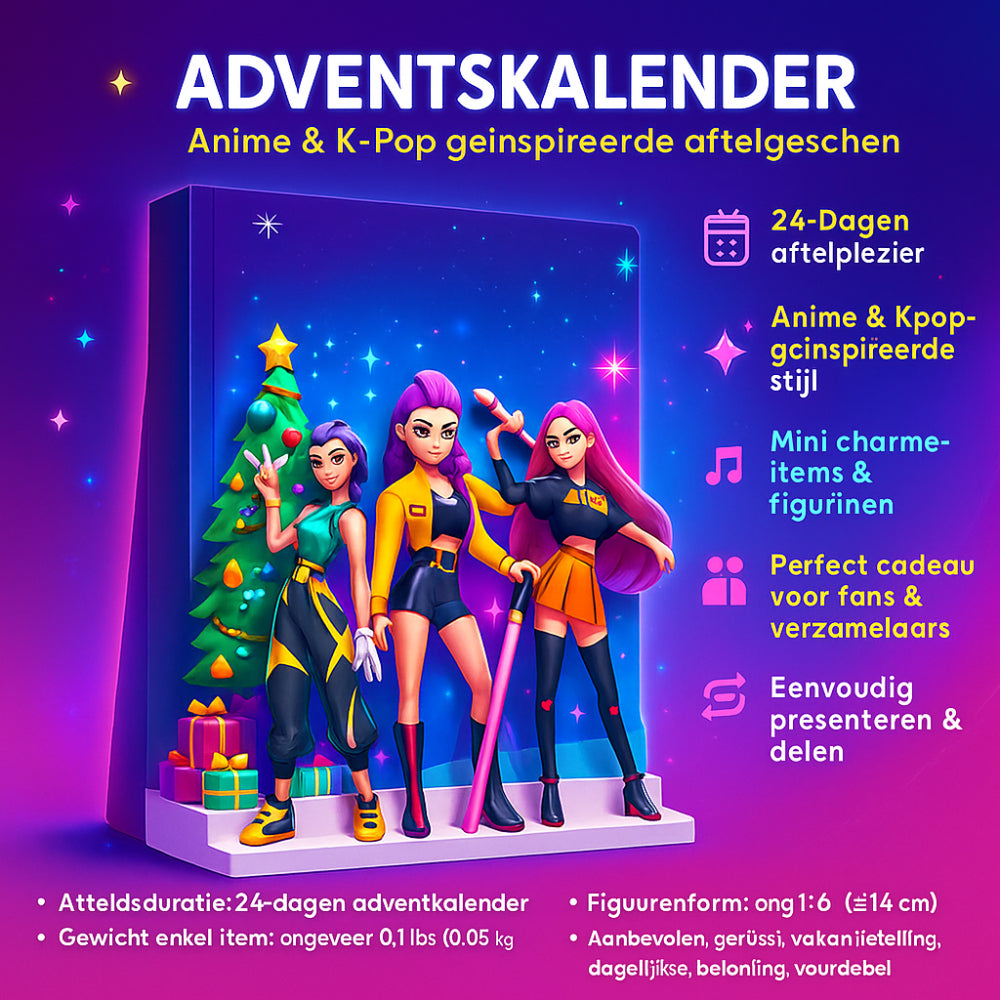 Anime Adventskalender 24 Figuren Pop Cultuur Speelgoed Set