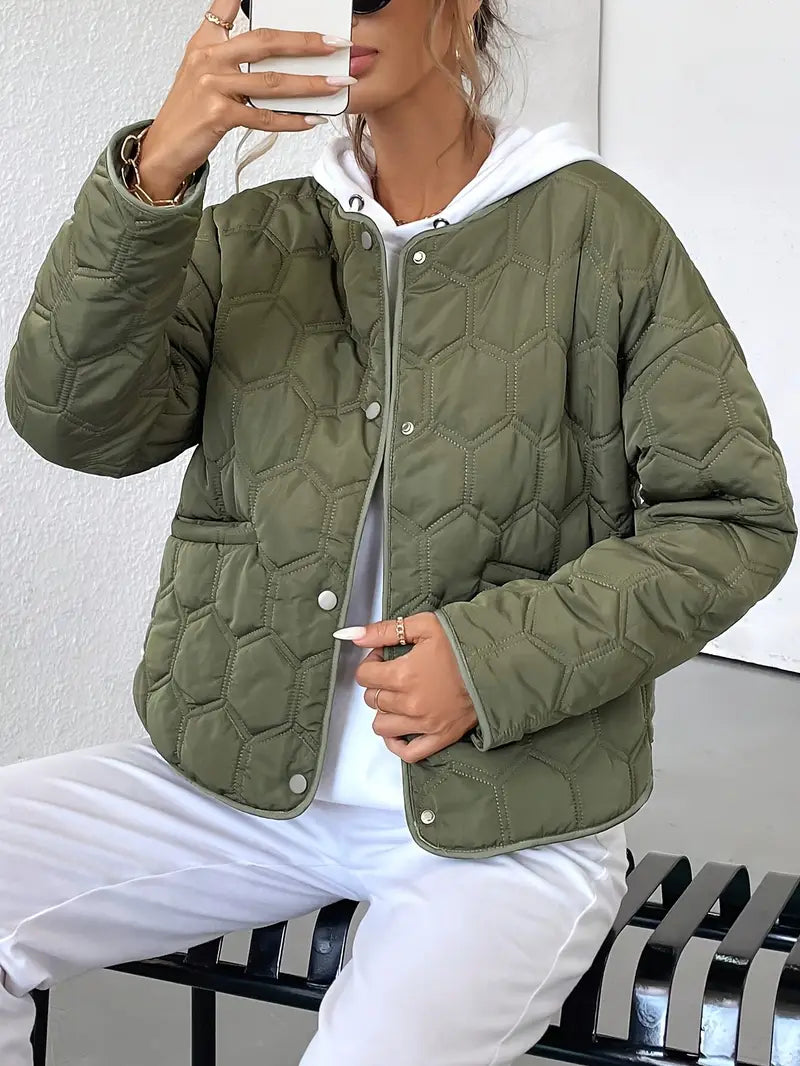 Dames Steppjack | Warme Lichte Korte Jas