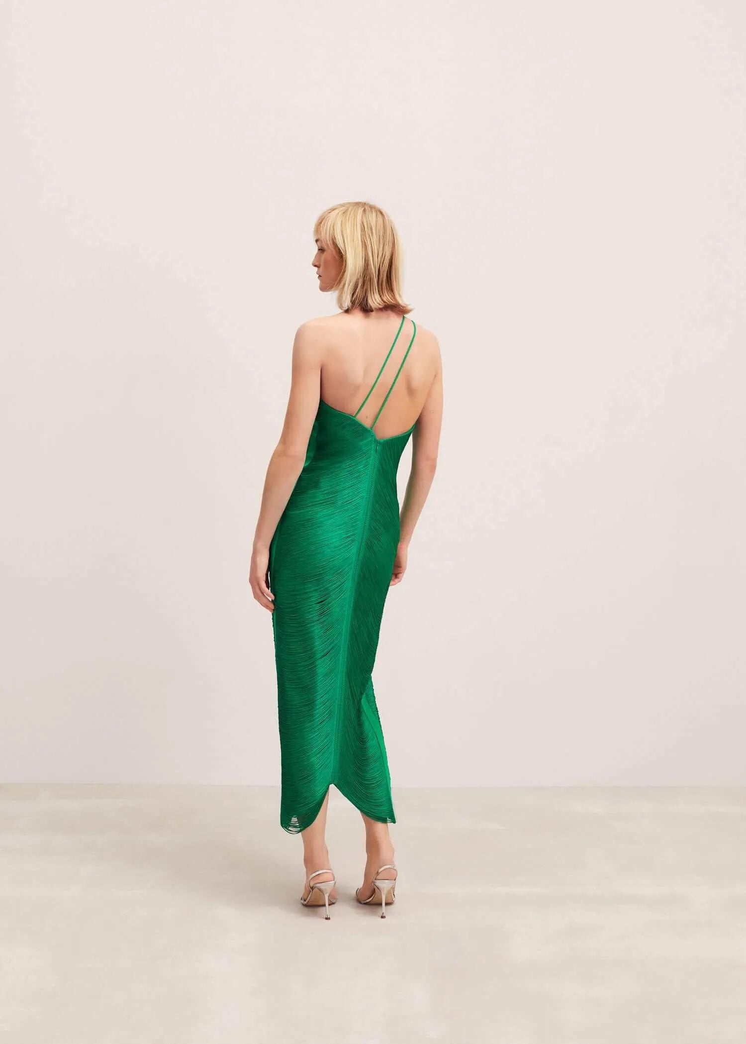 Dames Elegante avondjurk met plissé | Midi