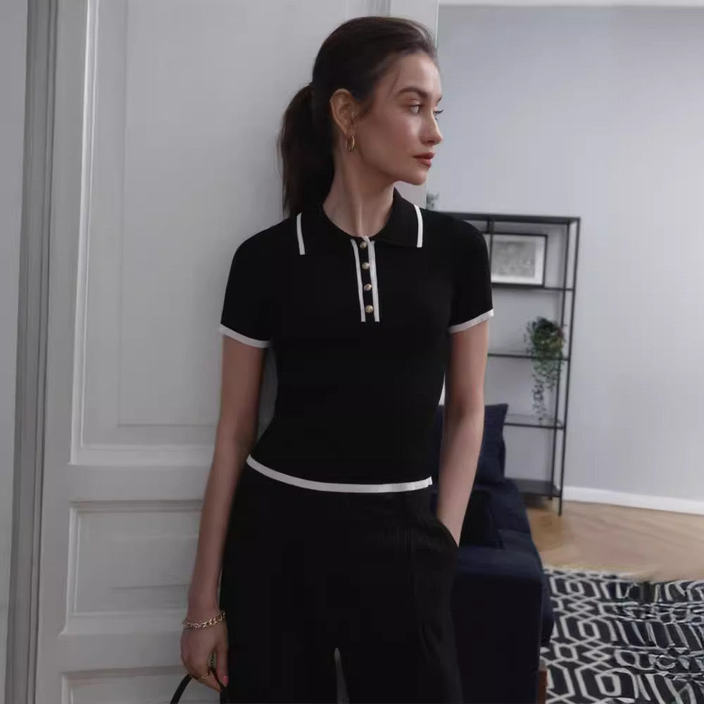 Dames Zomer Poloshirt | Kurzarm, Getailleerd