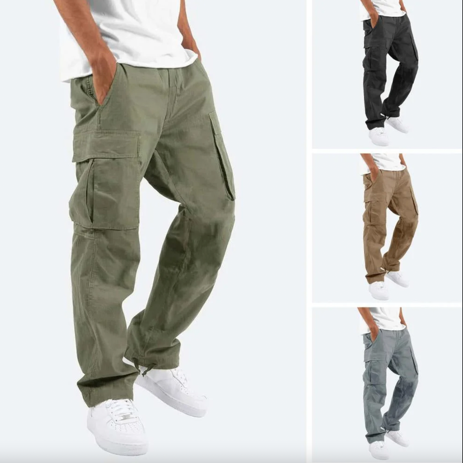 Heren Cargo Broek | Ruime Zakkenstijl