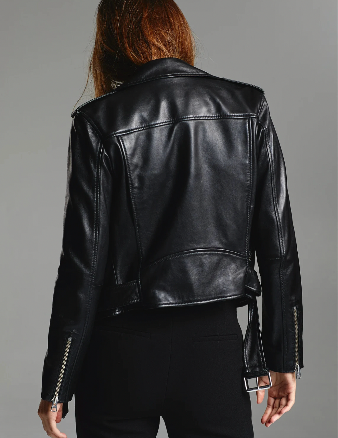 Dames Herfst Leren Jas | Kort, Asymmetrisch