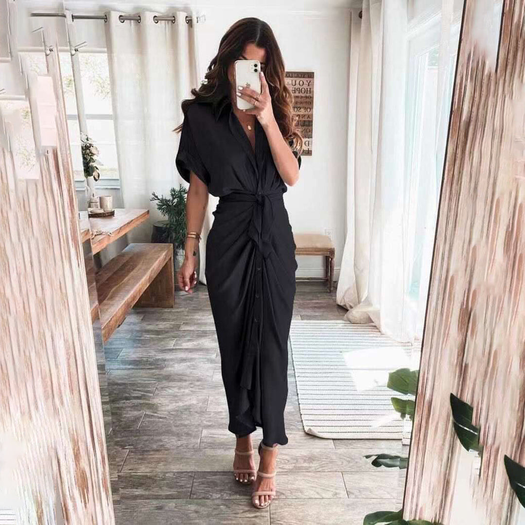 Dames Elegante geknoopte zomerjurk | Maxi