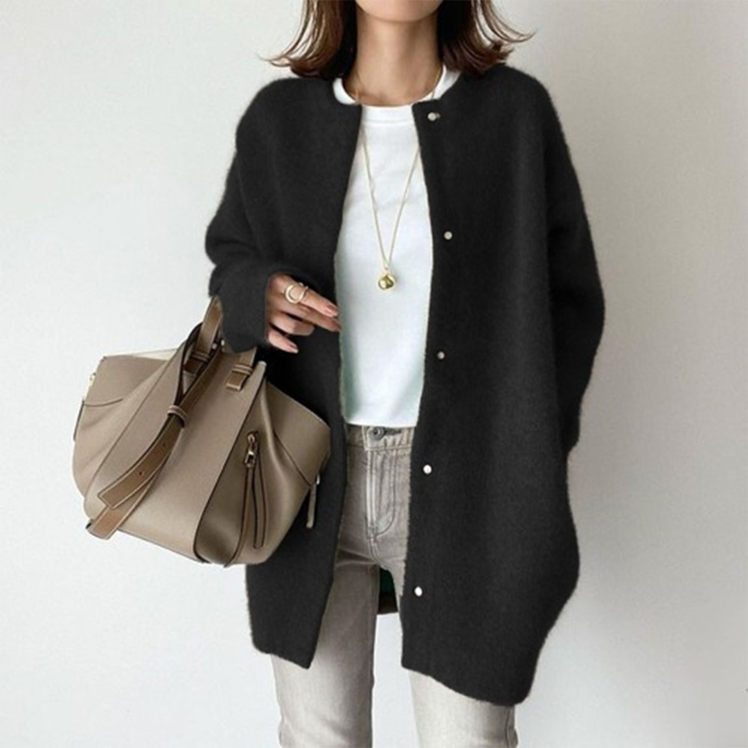 Dames Oversized Cardigan | Lang, Knopen