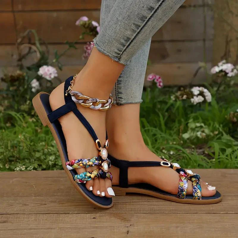 Dames Elegante Sandalen | Gevlochten Bandjes