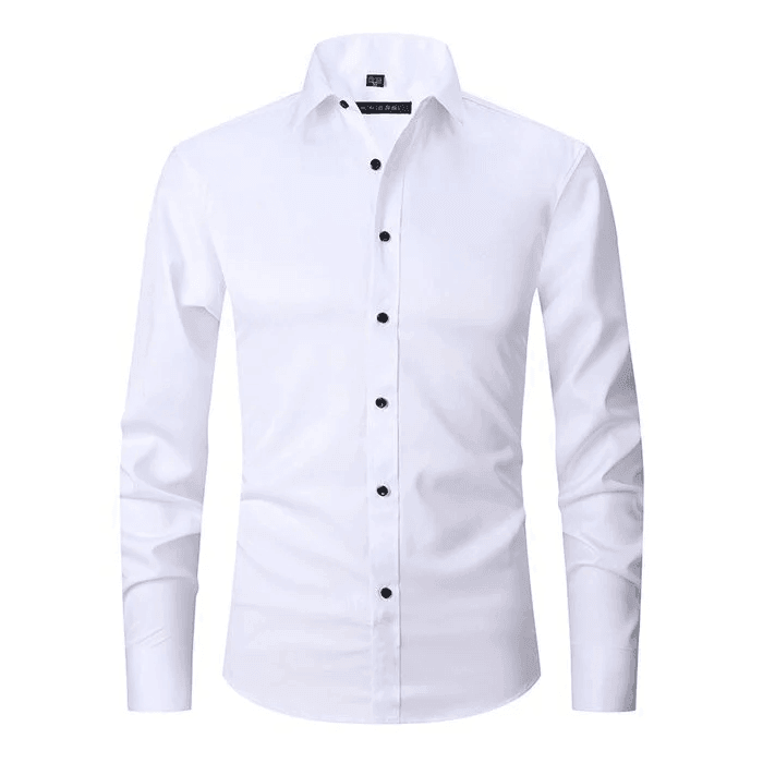Heren Langarm Overhemd | Slim Fit, Knopen